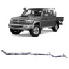 Redback Extreme Duty Exhaust for Toyota Landcruiser 79 Series Double Cab with Auxiliary Fuel Tank (01/2012 - 10/2016) - Image 4