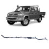 Redback Extreme Duty Exhaust for Toyota Landcruiser 79 Series Double Cab with Auxiliary Fuel Tank (01/2012 - 10/2016) - Image 3