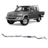 Redback Extreme Duty Exhaust for Toyota Landcruiser 79 Series Double Cab with Auxiliary Fuel Tank (01/2012 - 10/2016) - Image 2